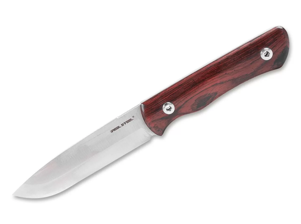 Real Steel Bushcraftmesser<Bushcraft Plus Scandi Ebony